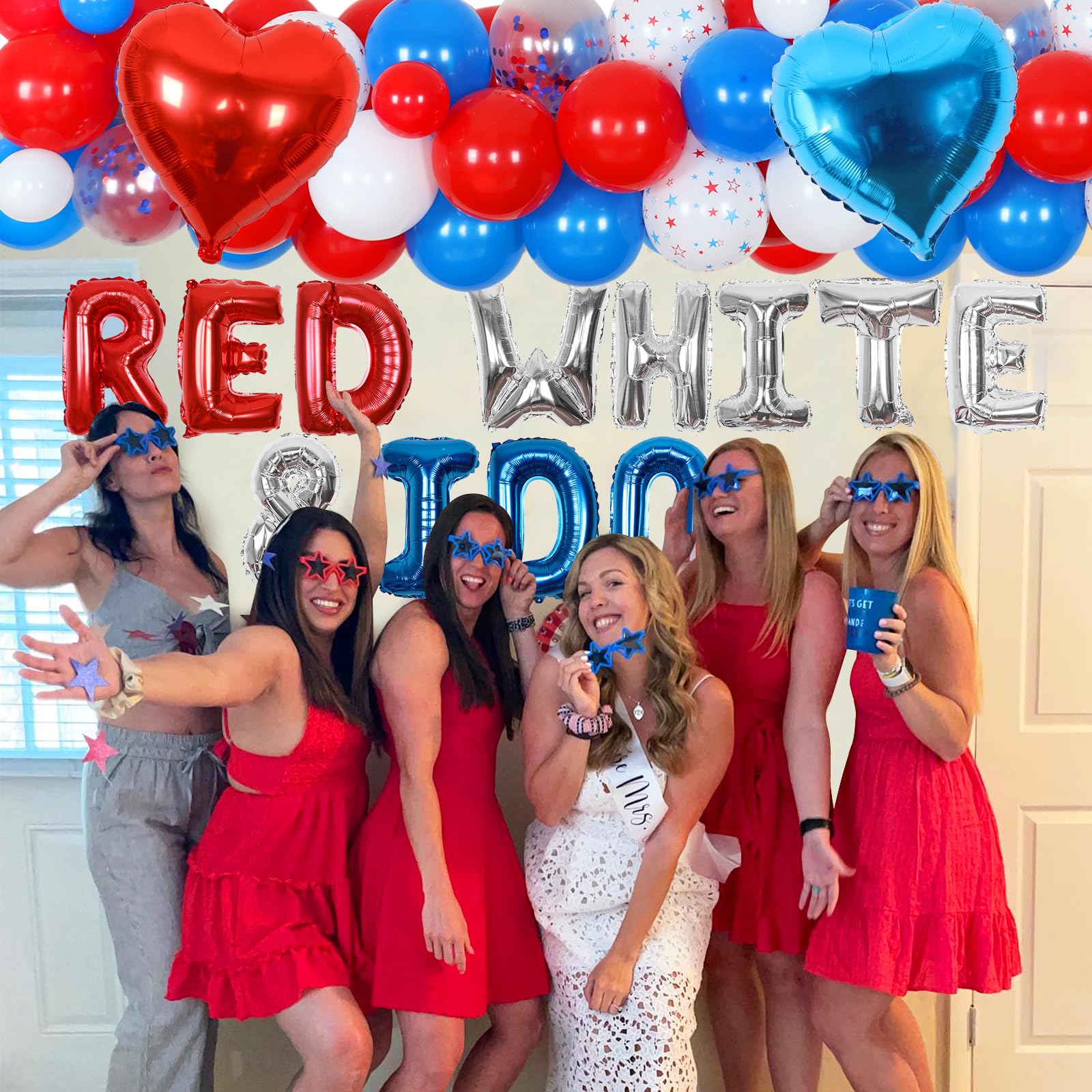 Amazon.com: Red White And I Do 4th of July Bachelorette Party Decorations  Balloon Garland Arch Kit for Patriotic Independence Day Bridal Shower,  Engagement, Wedding Decor : Home & Kitchen