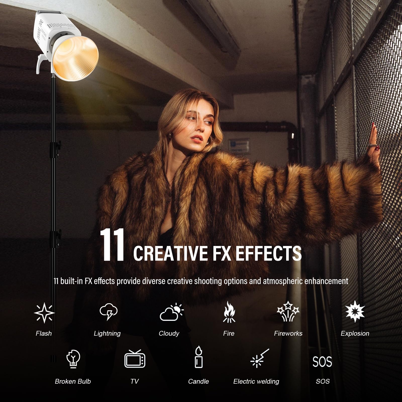 Godox Litemons LE200Bi LE200 Bi ciągłe światło LED Video Light 220 W 2800K