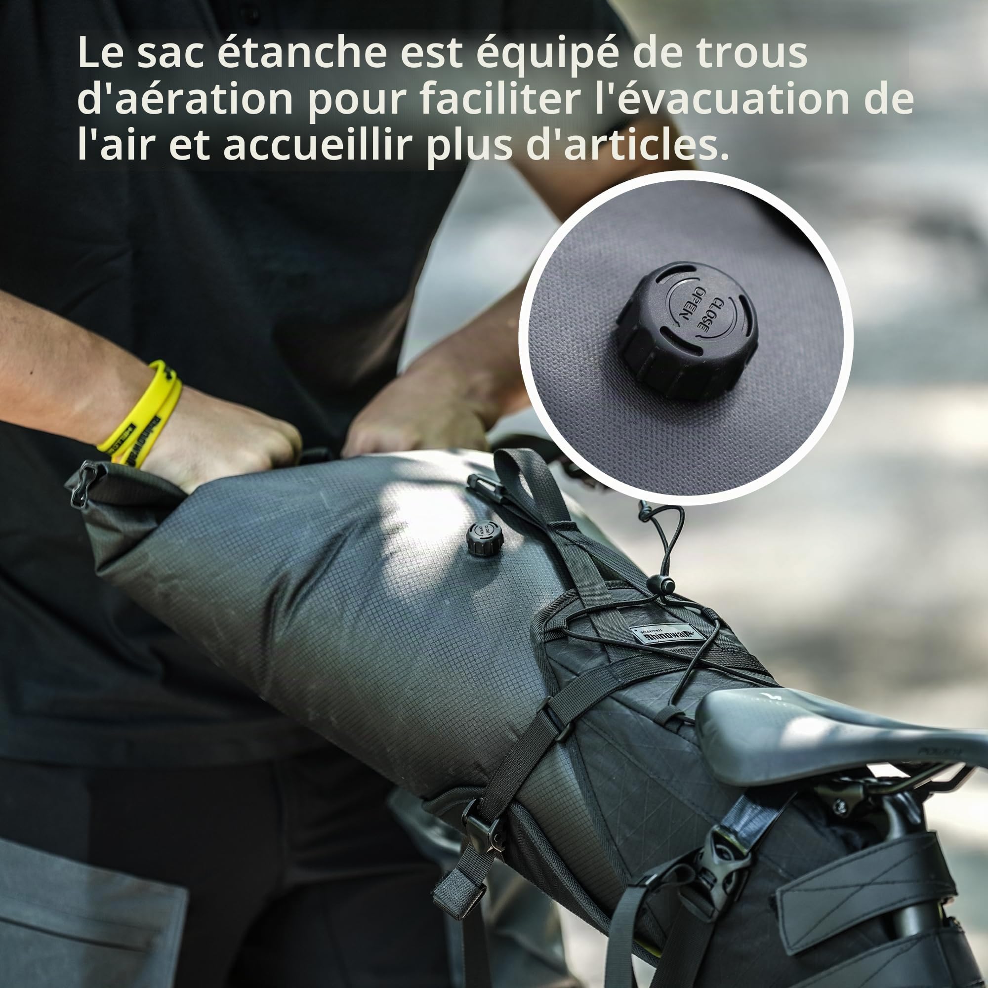 Rhinowalk Sac de selle de vélo étanche pour vélo de montagne et vélo de route