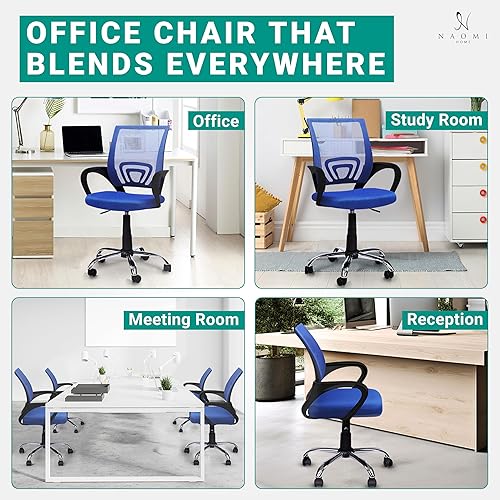 Miniatura 4 de Naomi Home Silla de oficina Ivana blanca