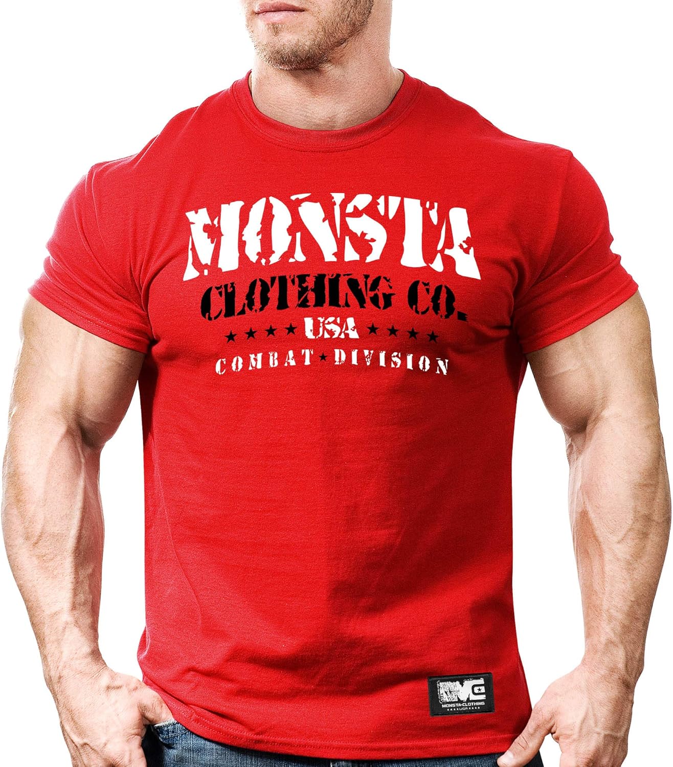Men's Bodybuilding Workout (Conquer) Fitness Gym T-Shirt