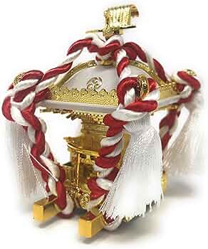 レア ケース付 お神輿 御神輿 三つ巴 縁起物 祭り 神社 鈴 オブジェ 置物 81yZ9btPW-L._AC_UF350,