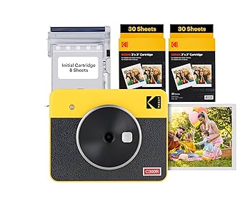 Amazon.com: KODAK Mini Shot 3 Retro 4PASS 2-in-1 Instant