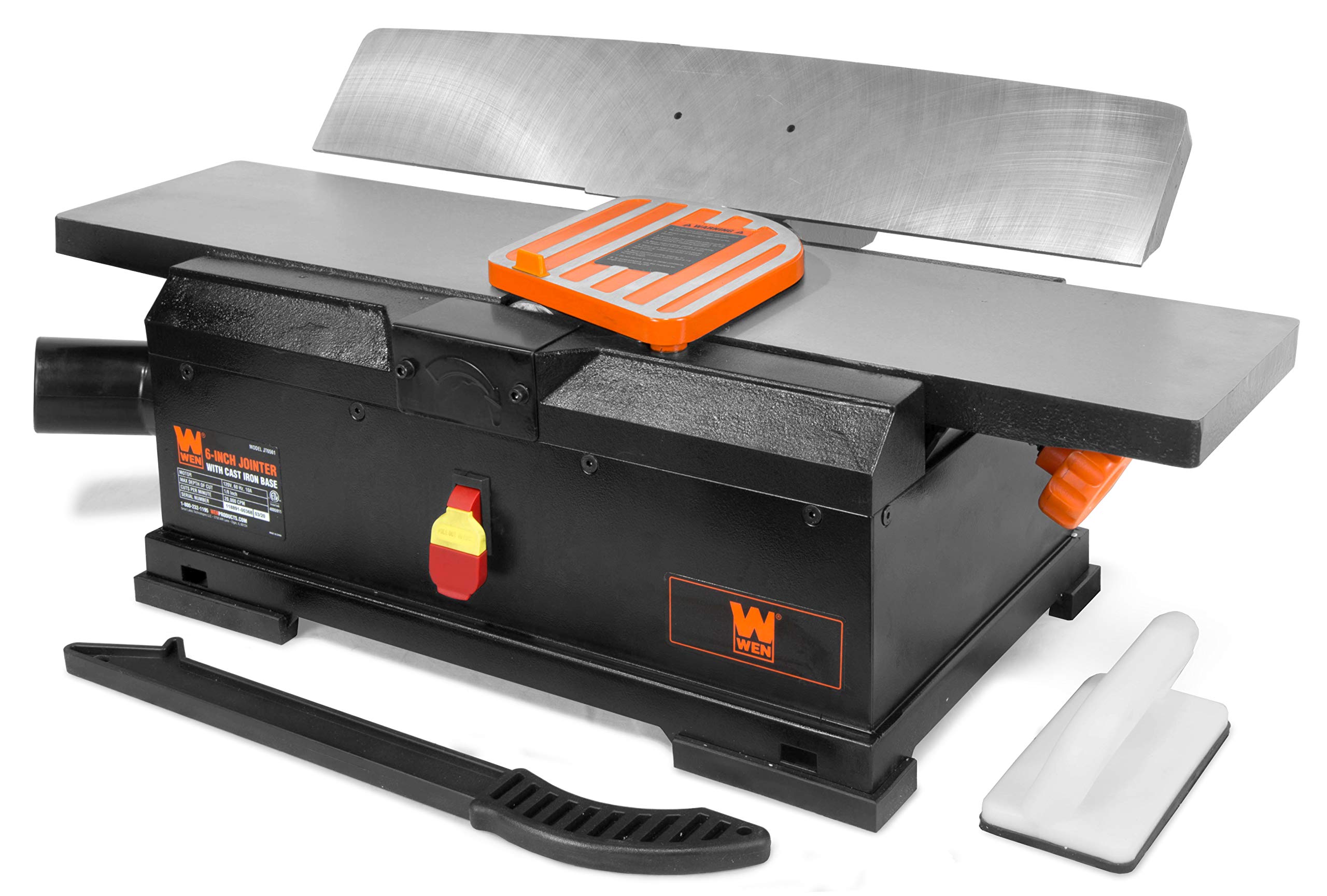 WEN JT6561 10Amp 6Inch Corded Benchtop Jointer with Cast Iron Table