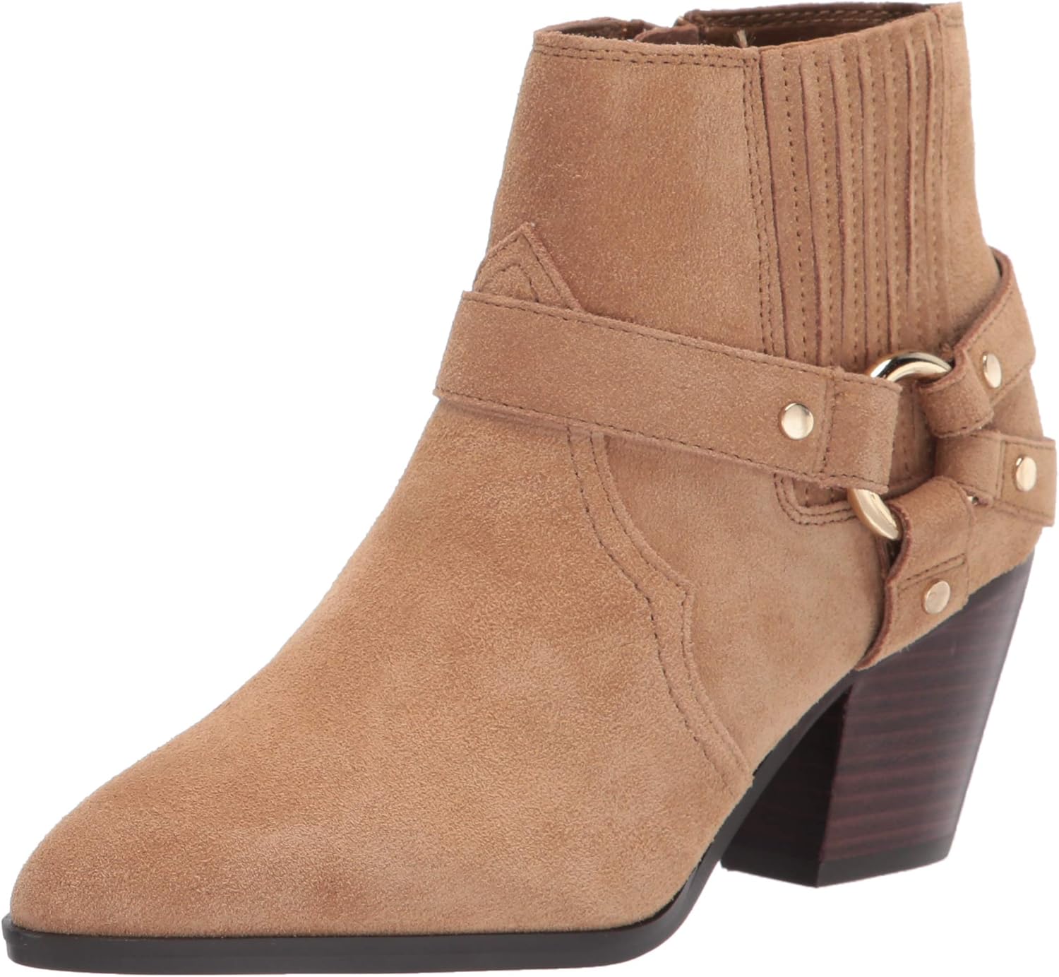Bella Vita Women's Western Boot, Desert Suede Leather, 7.5 Narrow