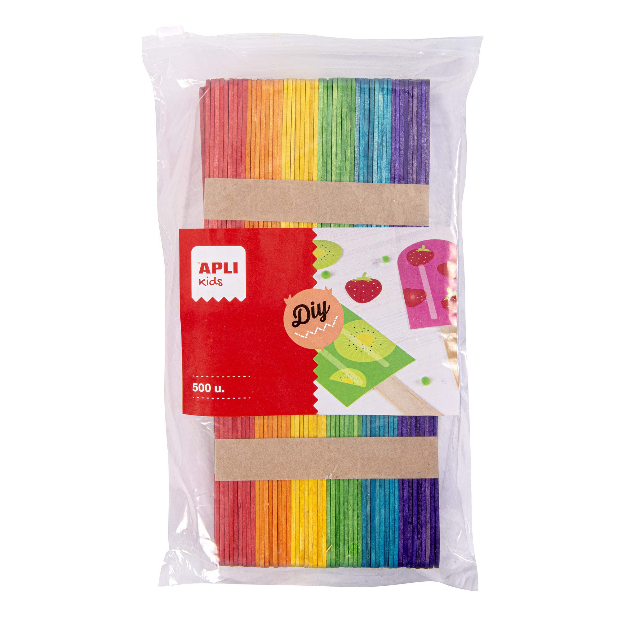 Apli Stick Bag Ice Lolly Sticks - Maxi 500 Uds Assorted