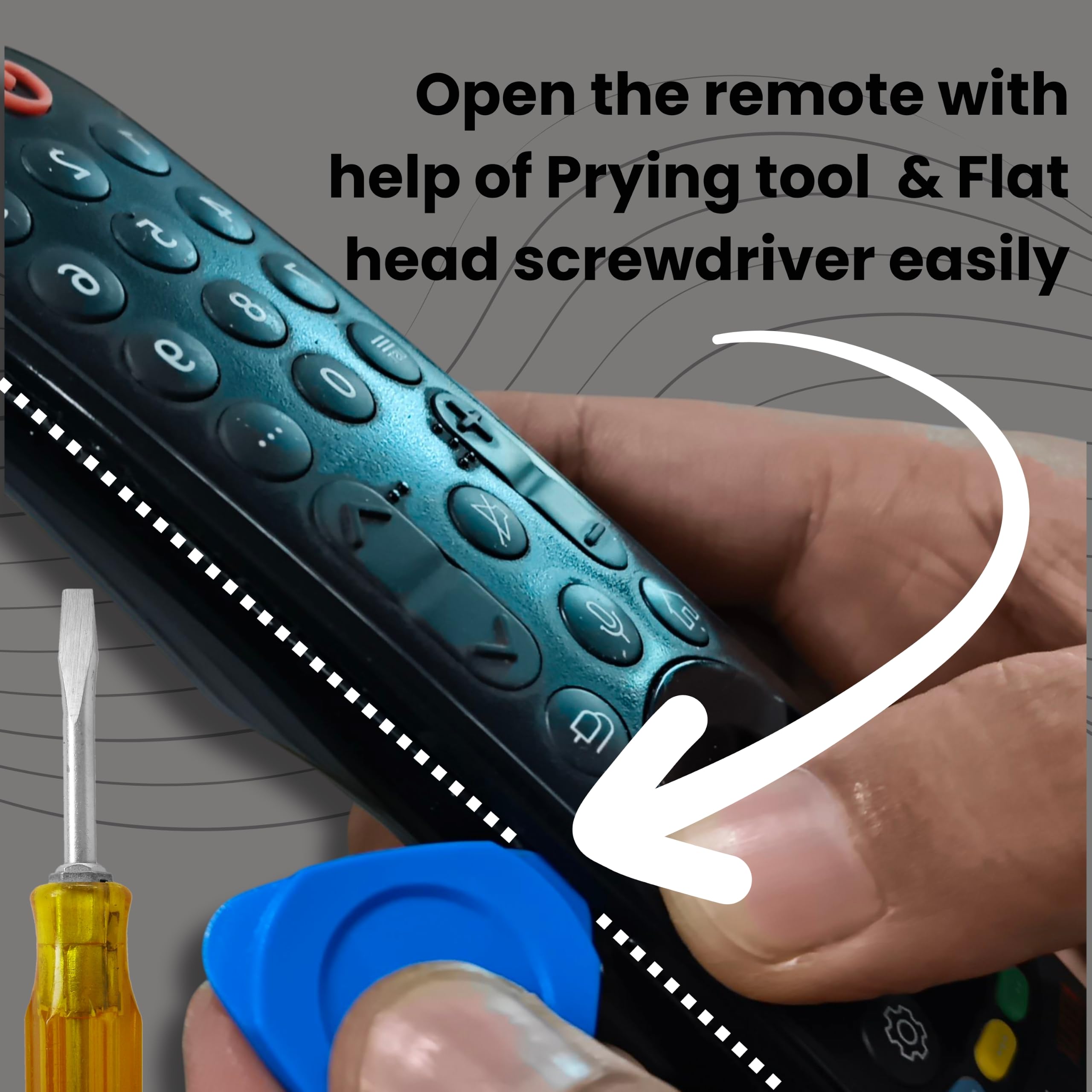 Round Scroll Wheel Replacement Kit Compatible with LG Magic Remote, 2 Round Scroll Button and 1 Prying Tool - Compatible with AN-MR21 | AN-MR22 | AN-MR23 | AN-MR24 remotes | DIY Replacement Kit — Amazon image 4