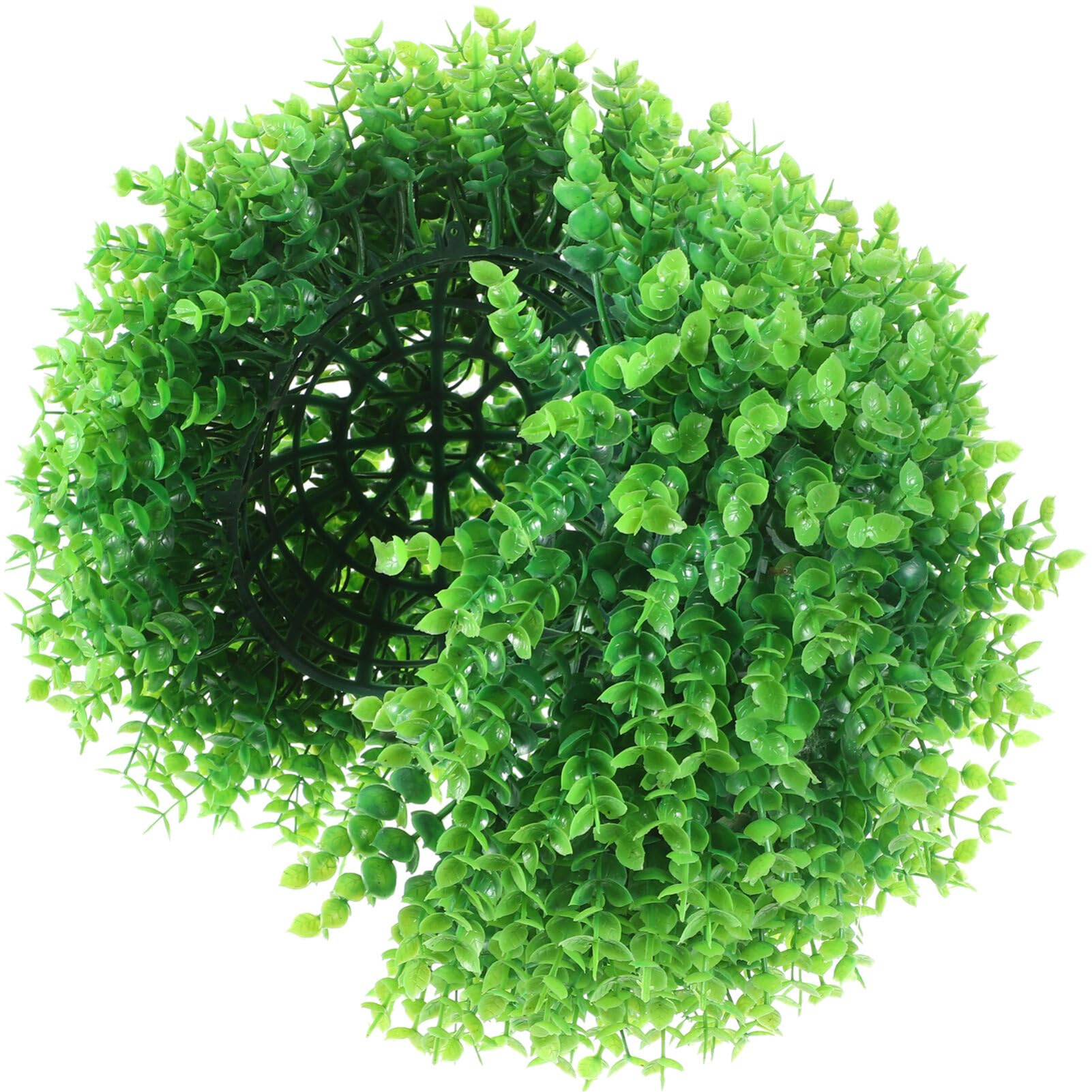 MAGICLULU Simulation Plant Balls Green Leaf Decorative Balls Indoor Topiary Artificial Grass Ball Party Supplies Green Grass Plant Balls Artificial Topiary Plastic Plant Topiary Balls