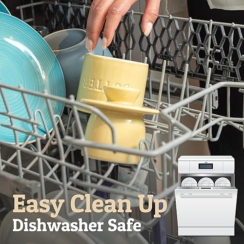 Miniatura 6 de PriorityChef - Mantequilla francesa para encimera con línea de agua, mantequilla untable bajo demanda, mantequilla de cerámica para dejar en la