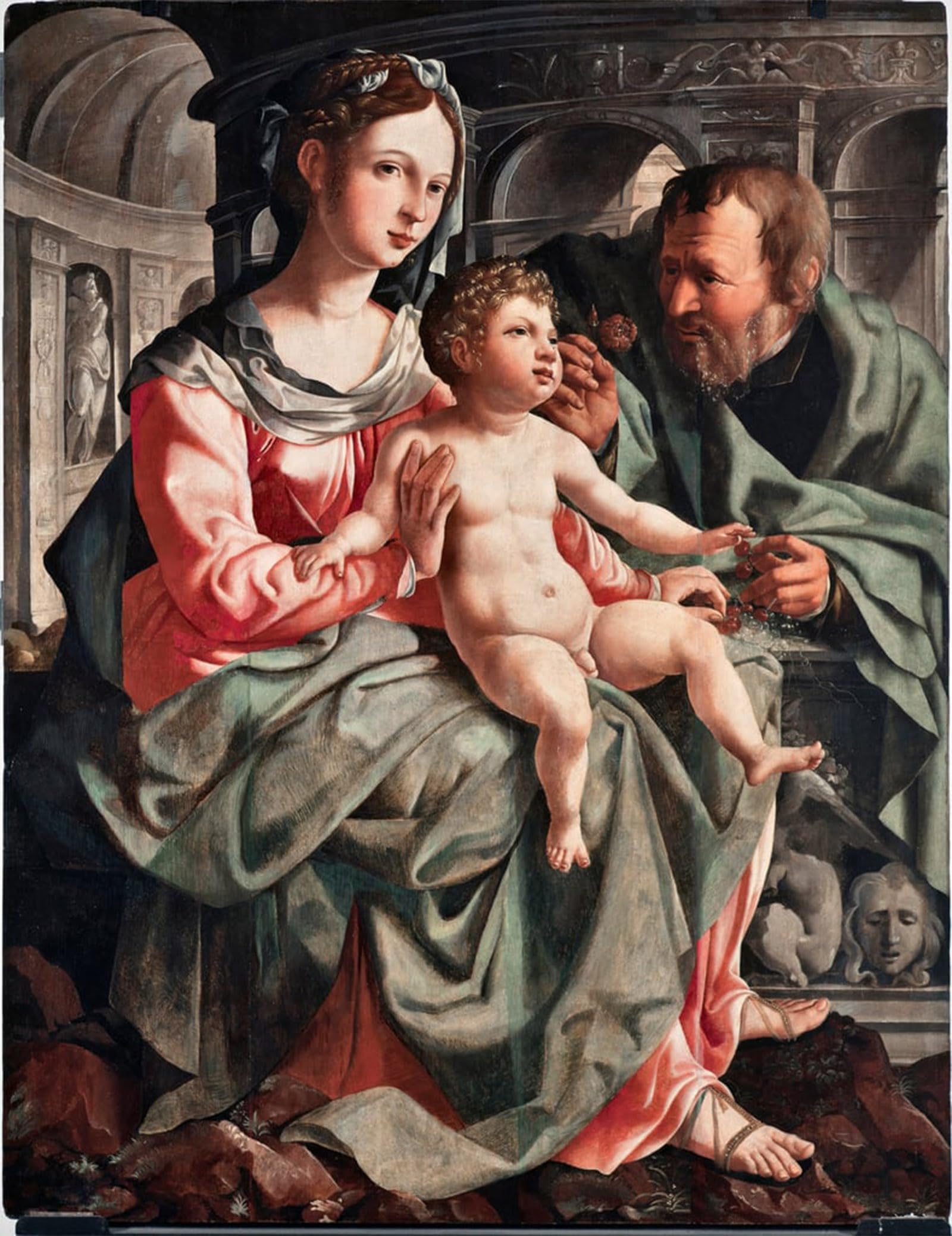 POSTERIIk Famous Print Pop Art Wall Art Graffiti Holy Family by Jan Van Scorel Art Prints for Home Decor 60x90cm