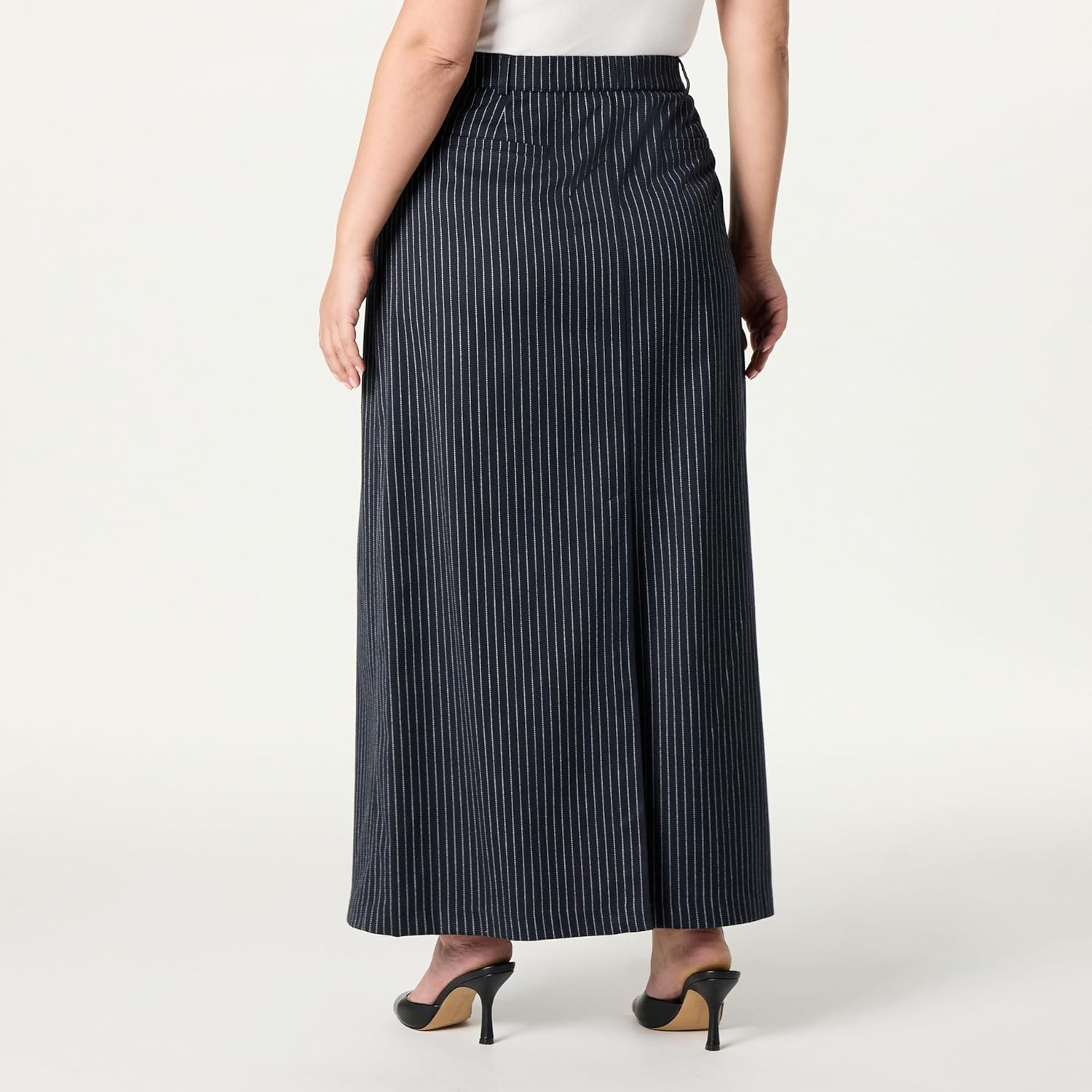 The Drop Womens Denis Woven Long Column Skirt - Image 6