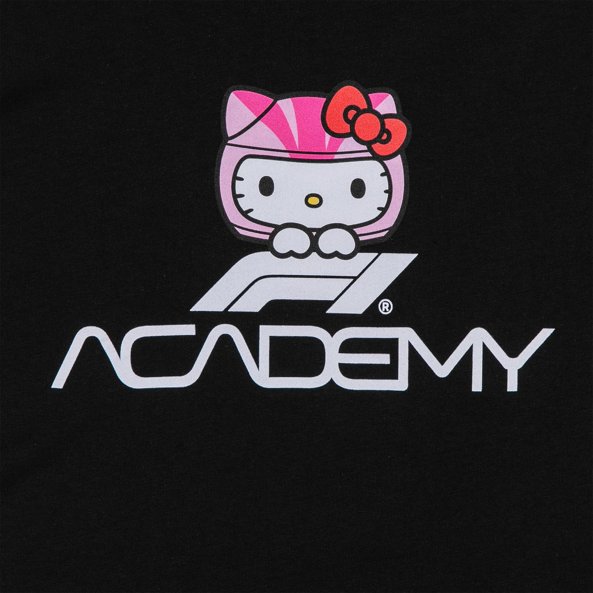 F1A x Hello Kitty Women's Logo T-Shirt: Small Black
