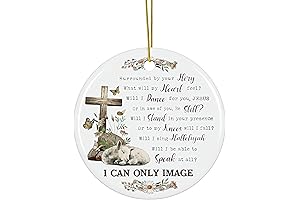 2023 Christmas Circle Ceramic Ornaments: Captivating Christmas Tree Decorations