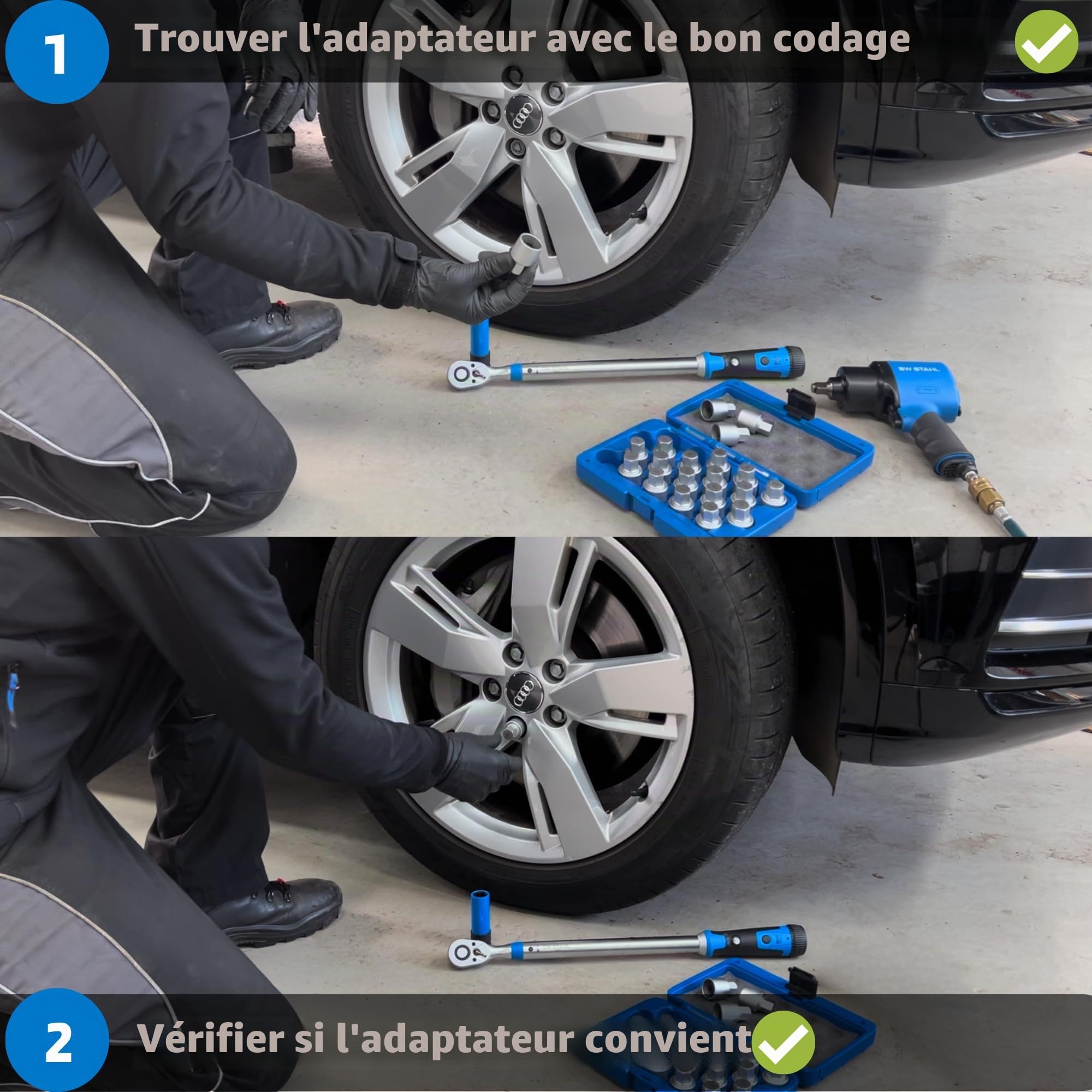 SW Stahl Adaptateur de Douille 527 pour VW 02383L-7 | Outil spécial compatible avec VW 527, longueur 43 mm, largeur 29 mm, poids 0,128 kg, pièce de rechange automobile