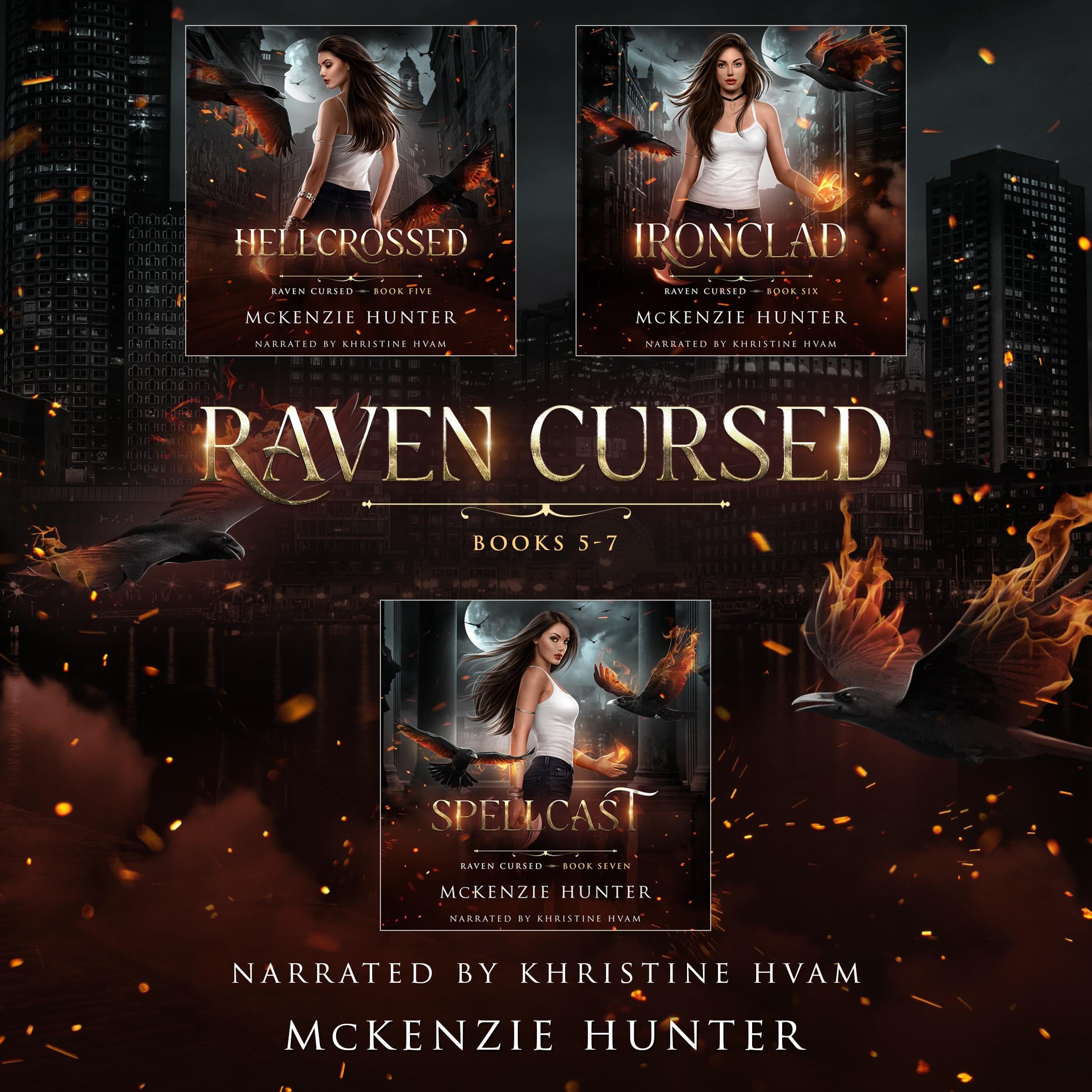 Cover art for Raven Cursed, Books 5-7
