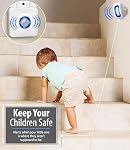 Fosmon WaveLink Door Chime Driveway Alarm Guard Wireless Motion Sensor (500 Feet, 58 Tunes, 5 Volume Levels, LED Indicators) Motion Detector Home/Business/Store Entrance Alert (1 Receiver + 1 Sensor)