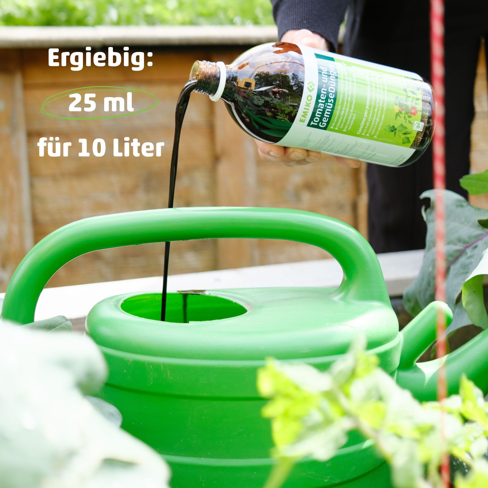 Emiko Tomaten- und GemüseDünger 1,2kg für aromatisches Gemüse und eine reiche Ernte mit effektiven Mikroorganismen I Tomaten I Gurken I Zucchini I Paprika etc.