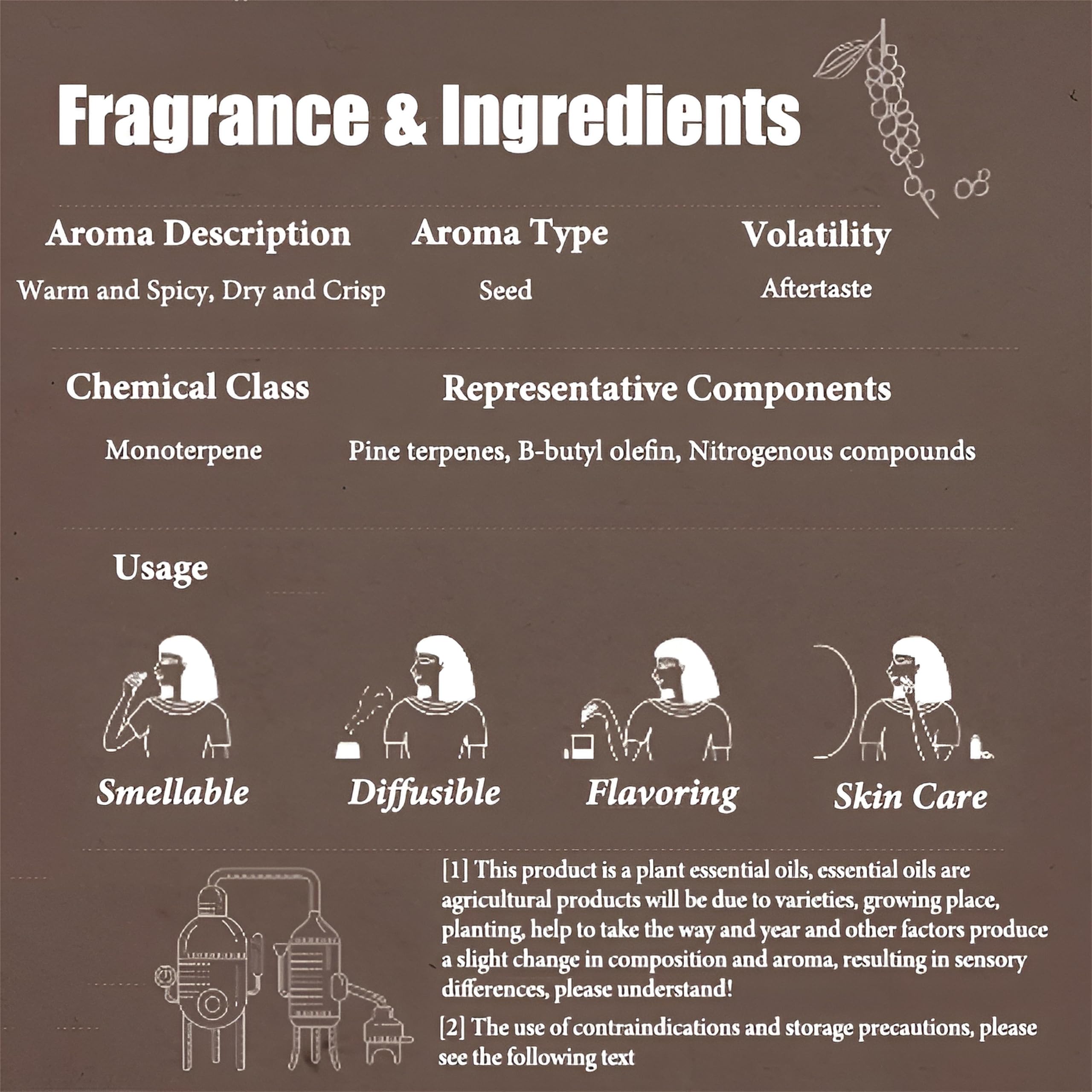 100% reines ätherisches Öl aus schwarzem Pfeffer für Aromatherapie, Diffusoren, Hautpflege, Kerzenseifenherstellung, Massage, hochwertiges organisches Öl aus schwarzem Pfeffer(500ml)
