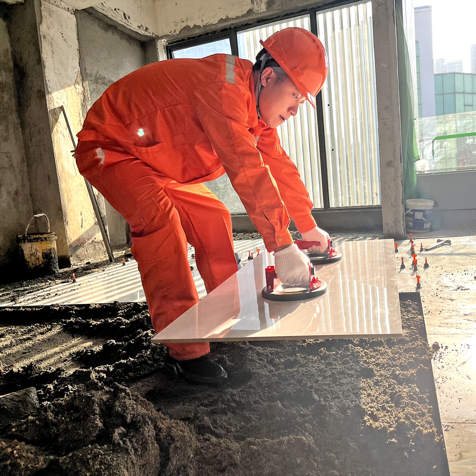 Livellatore Per Giunti A 90° Con Ventosa – Per Marmo, Ceramica, Vetro E Piastrelle