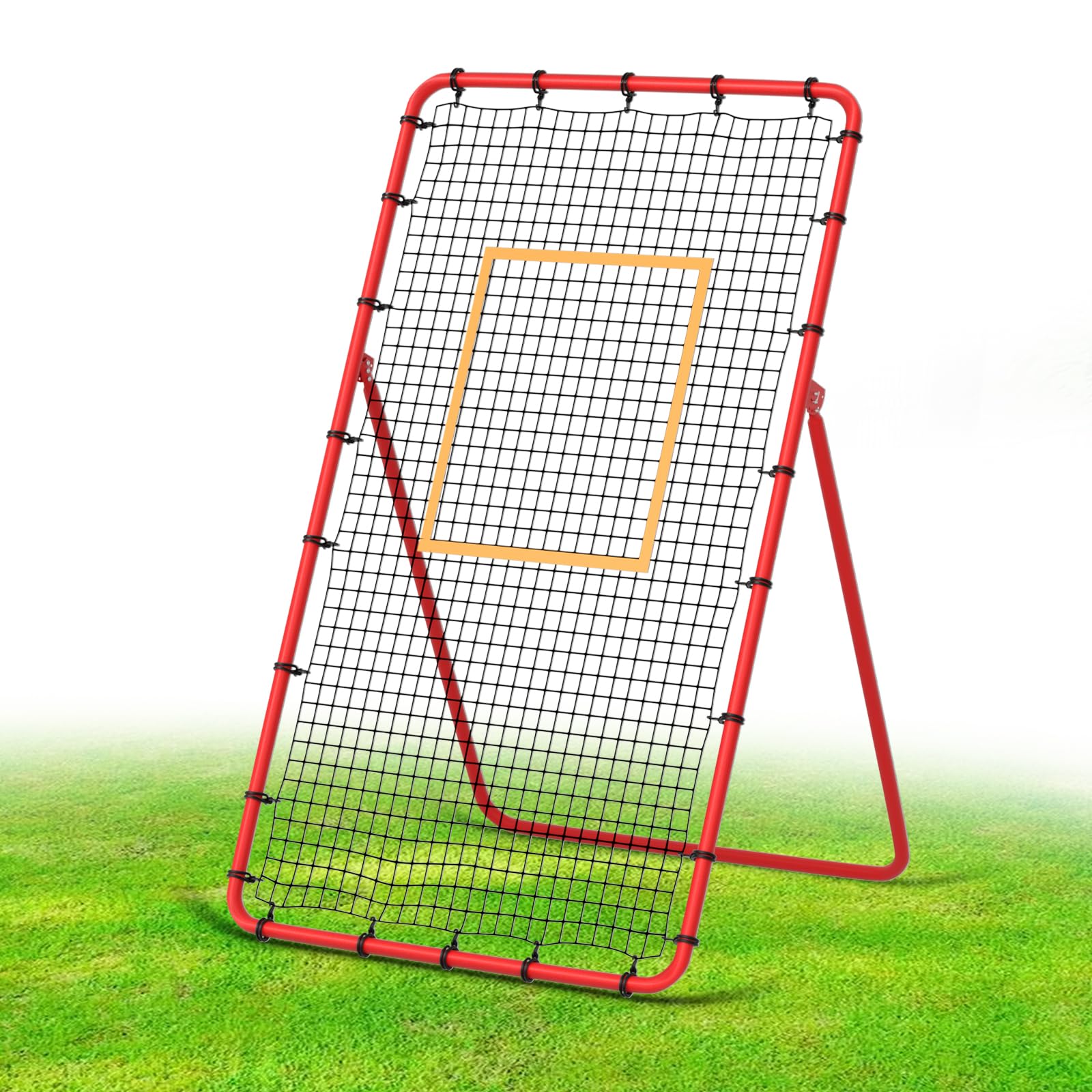 Red De Rebote para Voleibol De 2,7 X 1,2 M (7 X 4 Pies) con 5 áNgulos De InclinacióN Y Accesorios, Equipo De Entrenamiento para Rematar, Pasar Y Asistir. Ideal para Hockey, FúTbol, Tenis Y BéIsbol