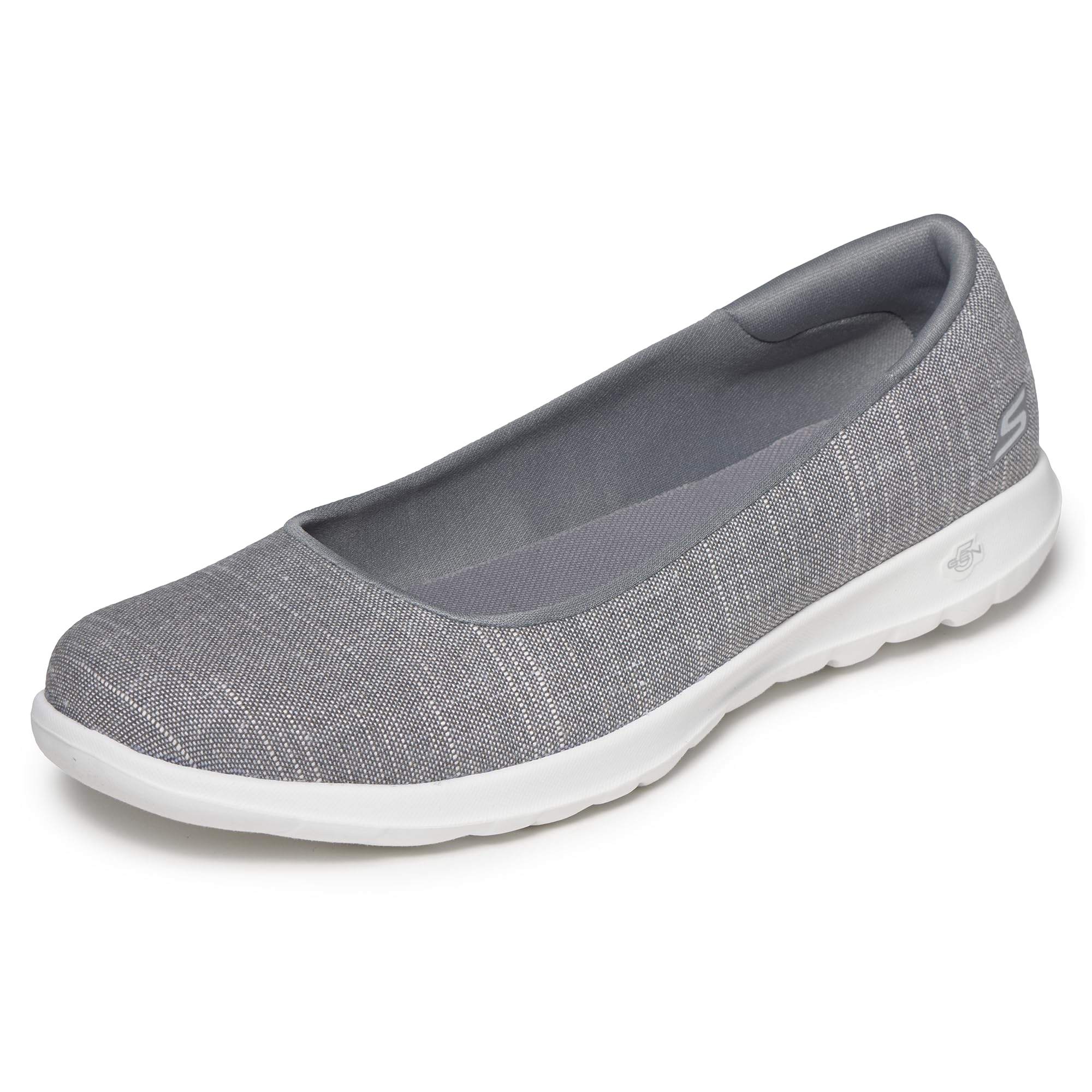 Skechers Damen Go Walk Lite – 136001 Ballerinas, grau