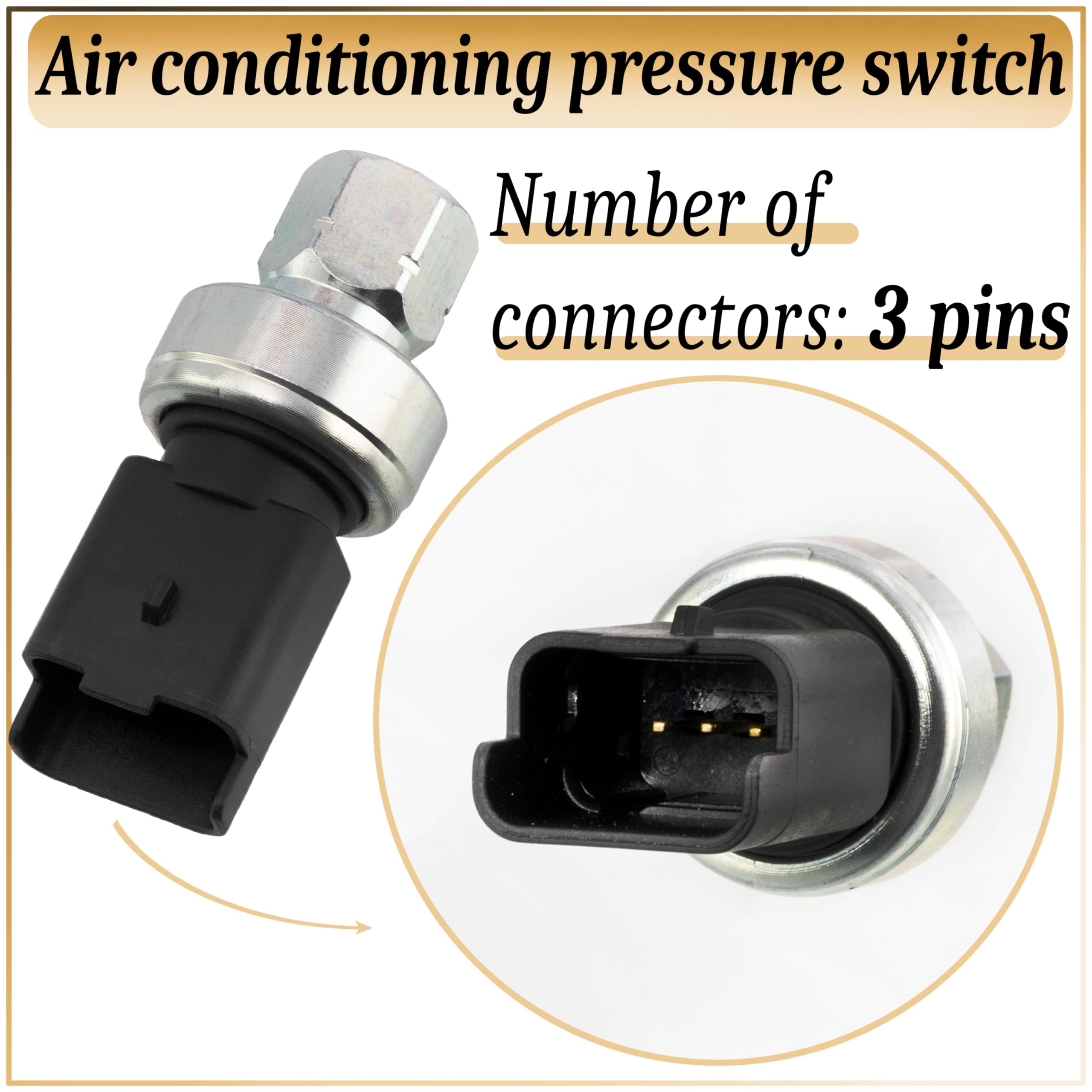 AERZETIX - C17262 - Pressostato, climatizzazione - numero di pin 3 - compatibile con numeri OE 6455 Z3, 96 783 622 80, 9878362280, 9647971280