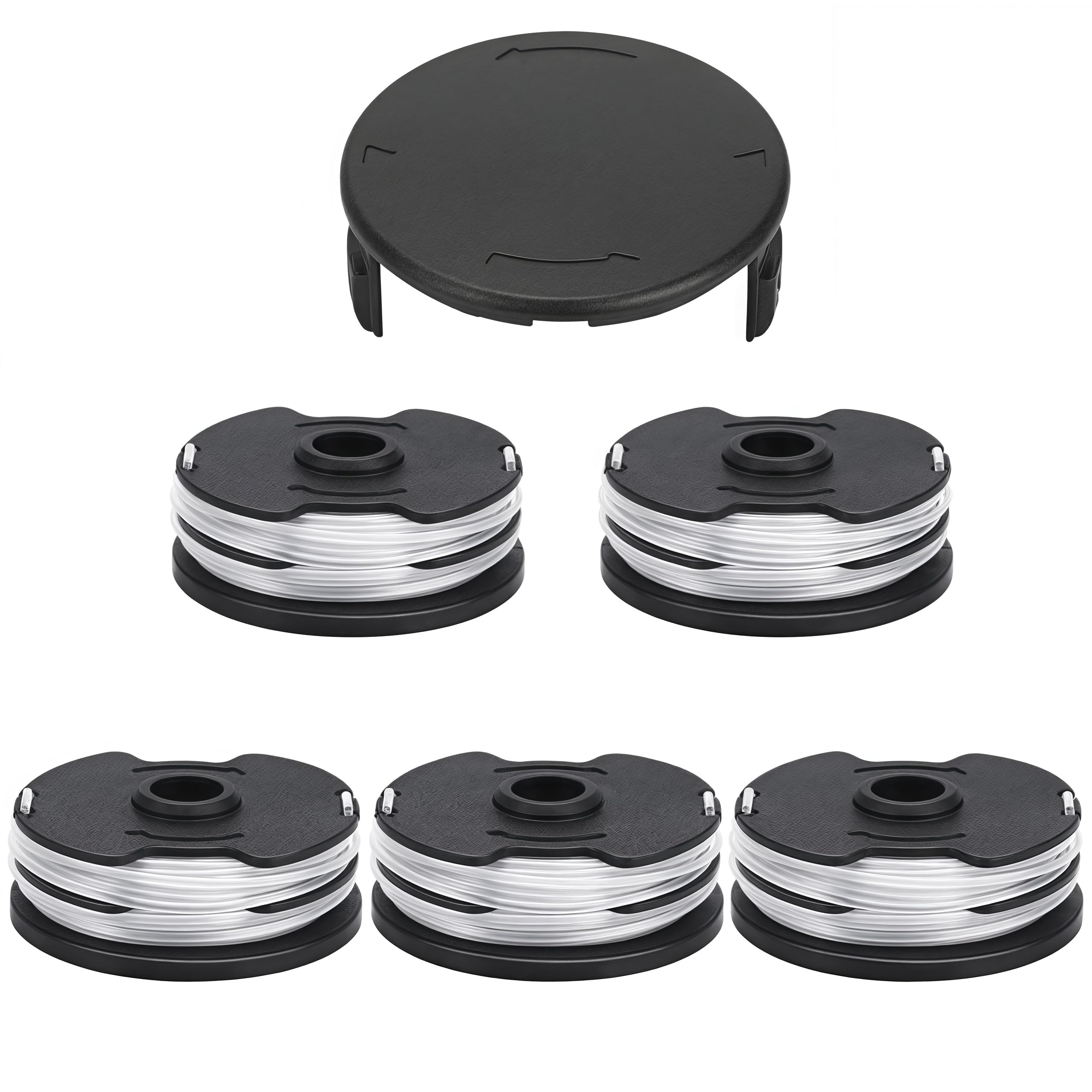Yweller Replacement spool thread spools suitable for Parkside LIDL cordless electric grass trimmer PRT 550 A1, PRT 550 A2, PRT 550 A3, PRT 550 A5, PRT 550 B6, PRTA 20-Li B2, PRTA 20-Li C3, PRT 300 A1