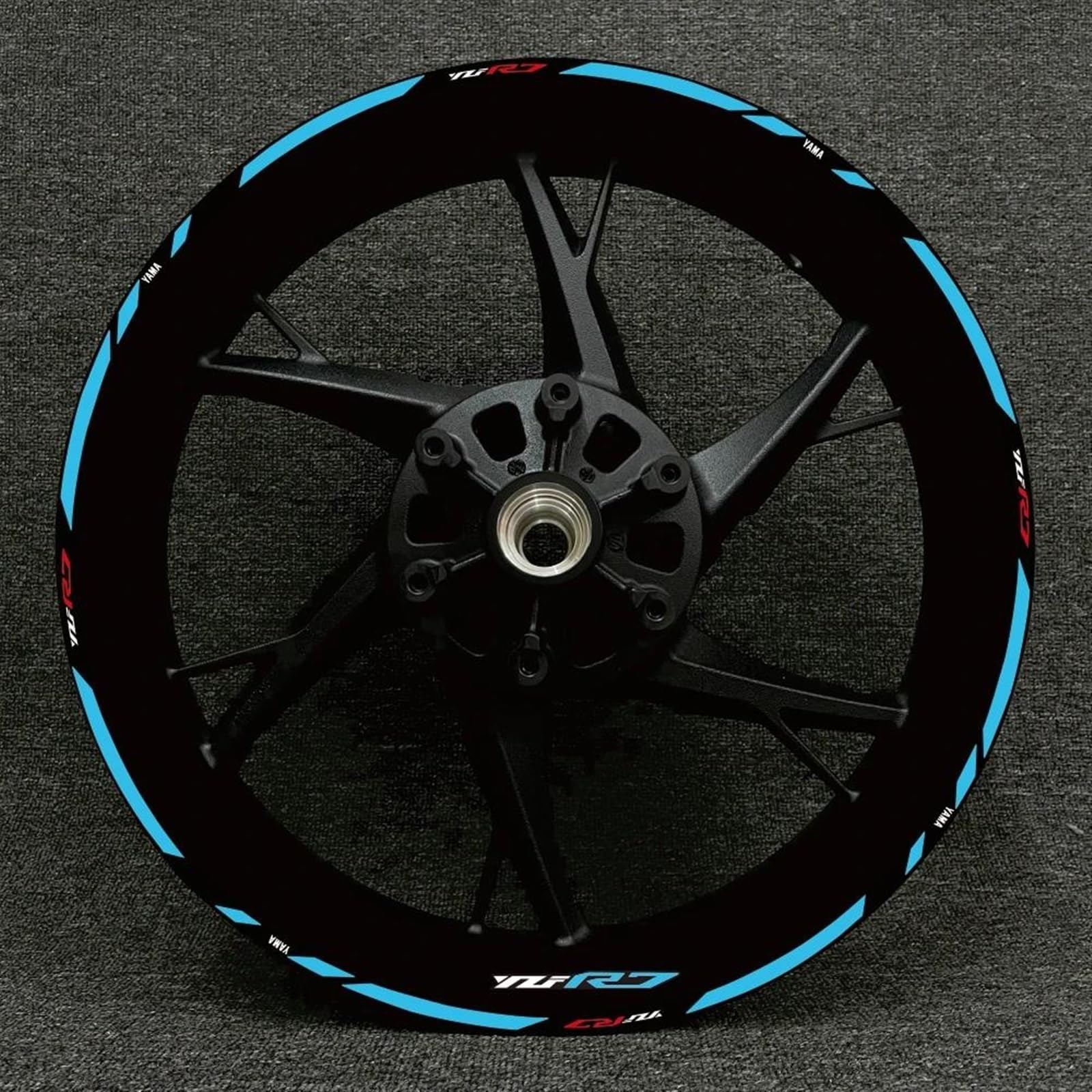 Stickers Motorcycle Accessories Wheel Stickers Reflective Decals Rims for Yamaha YZFR7 YZF R7(Style 13)