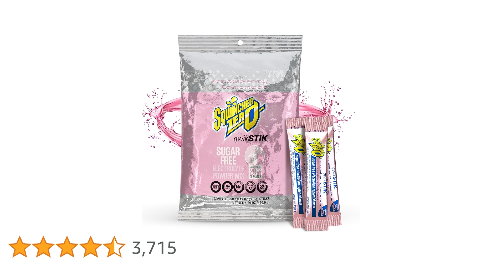 ソフトドリンク y 11060101-MB QWIK STIK® ZERO MIXED BERRY - Dentec Safety