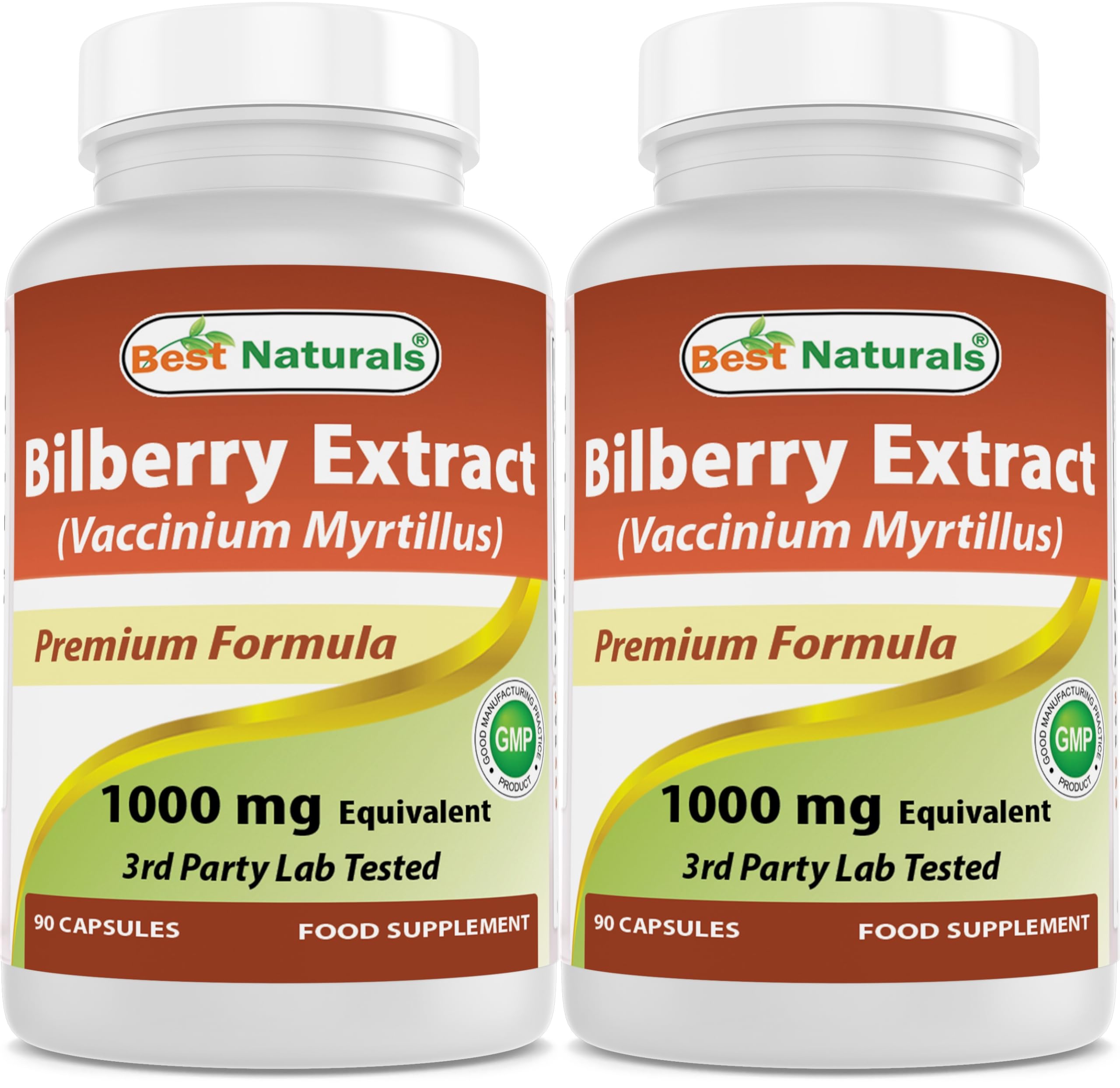 Best Naturals Bilberry 1000 Mg 90 Capsules (90 Count (Pack of 2))