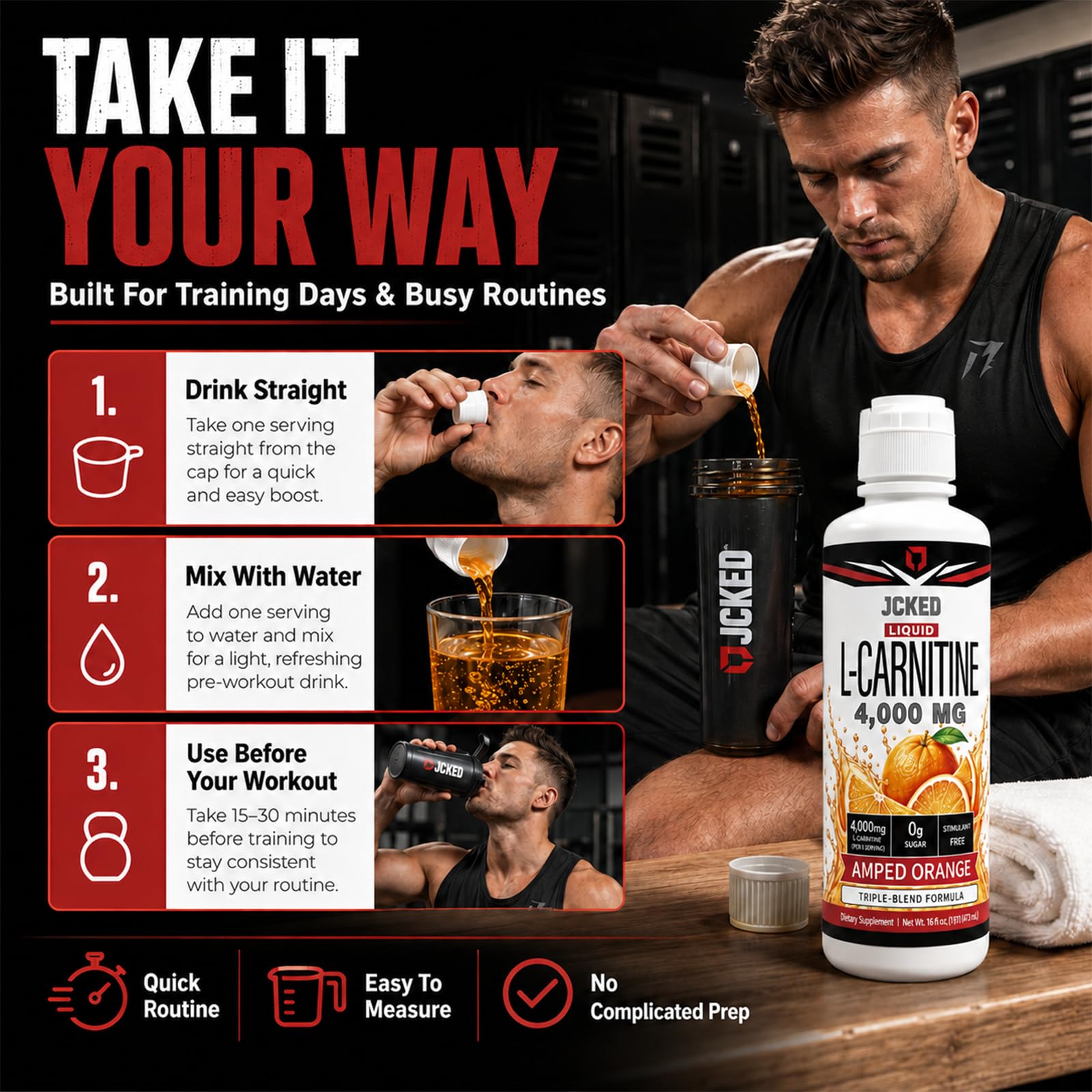 jcked l carnitine reviews liquid L-Carnitine 4000 Amped Orange, L-Carnitine Vitamin Supplements 473ML 16 FL OZ : Health & Household Size:200 ct