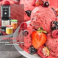 Vista 15 de Paquete de 4 pintas y tapas Creami Deluxe, compatible con Ninja Creami 11 en 1 NC501 NC500 Series Deluxe Ice Cream Maker, 24oz Deluxe XL Cups