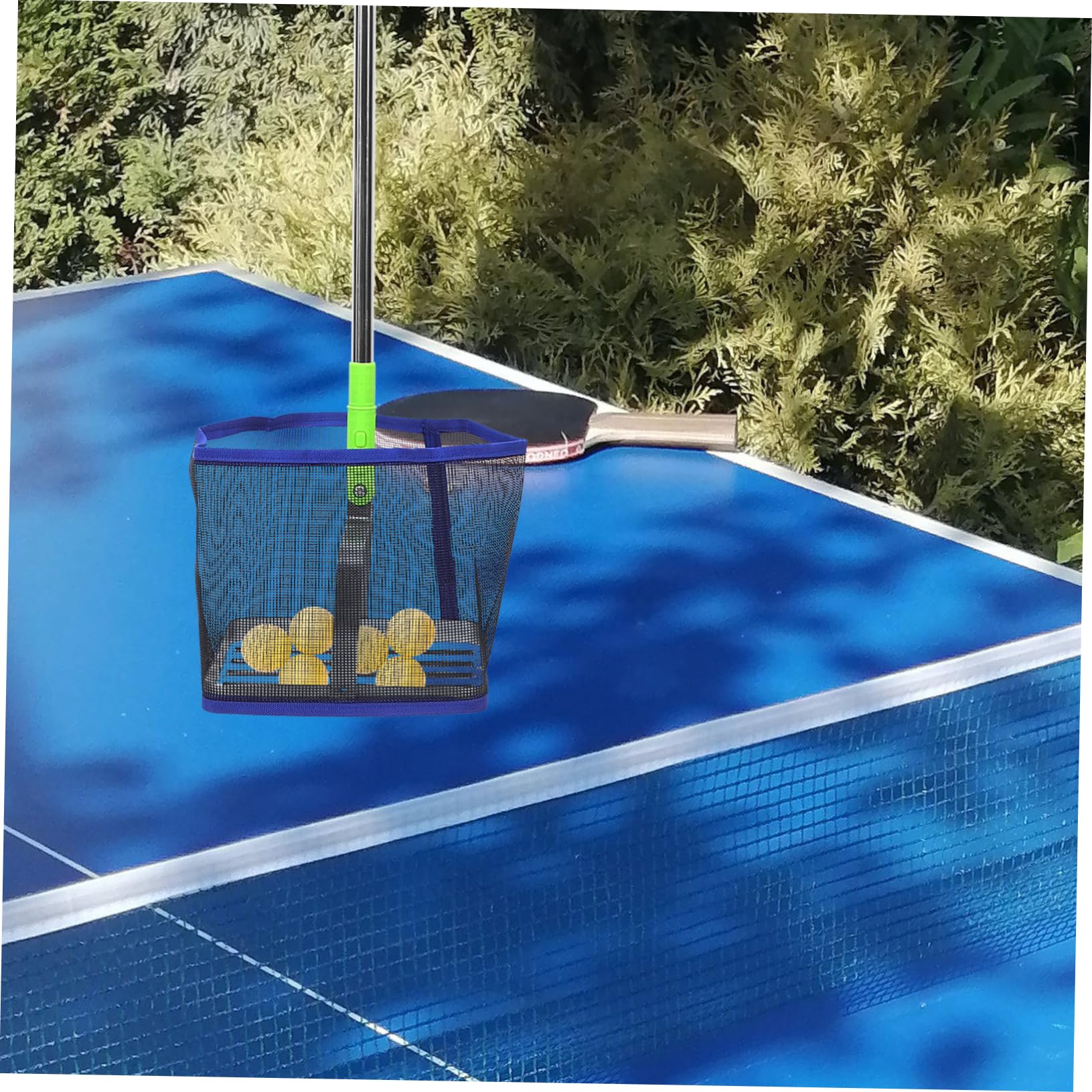 Recogedor Largo Mango de Tenis Portátil de Mesa Balones