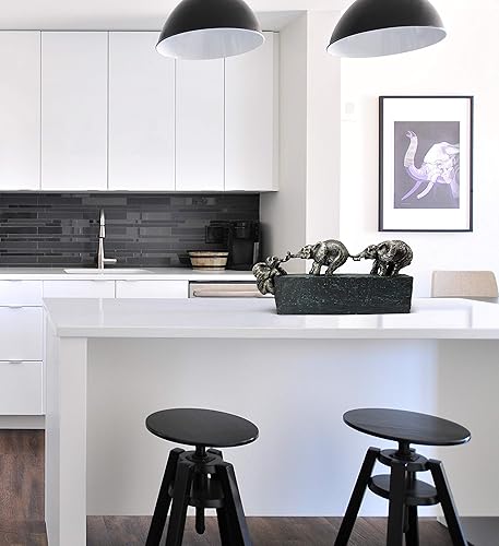 Miniatura 3 de Escultura "Family Ties" - Símbolo atemporal de la unión familiar y del equipo - Adorno de 17 pulgadas de largo - Estatua de elefante como regalo o