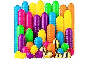 300 Pieces Plastic Easter Eggs Bulk With Vibrant Colors for Easter Egg...
