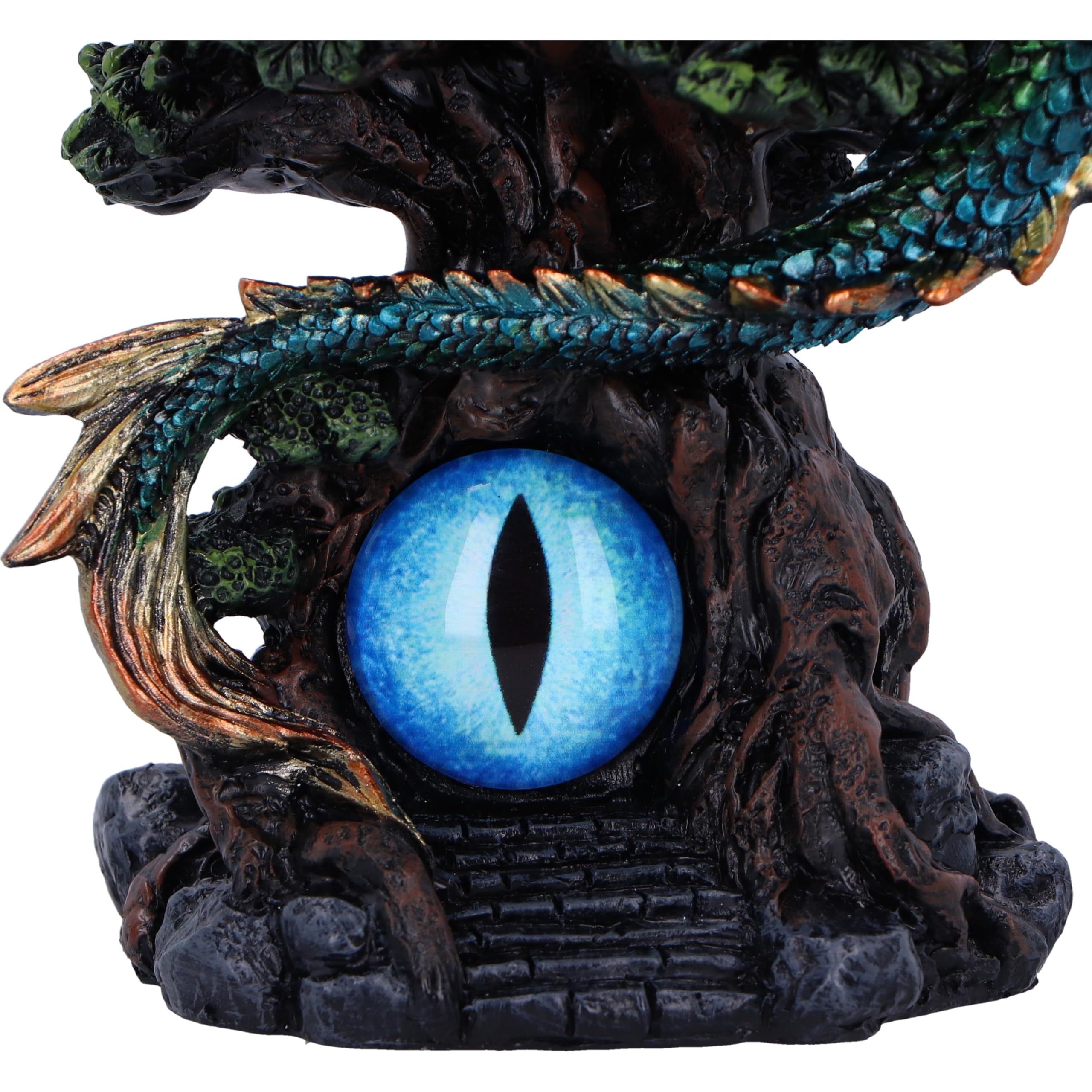 Nemesis Now Forest Seer 16 cm, Resina, Azul, Figura de dragón, Adorno de dragón Azul, artículos de Regalo coleccionables de dragón, Fundido en la Mejor Resina, Pintado a Mano por Expertos, U6697A24 | Resina, adorno de dragón azul, regalo de dragón colecci