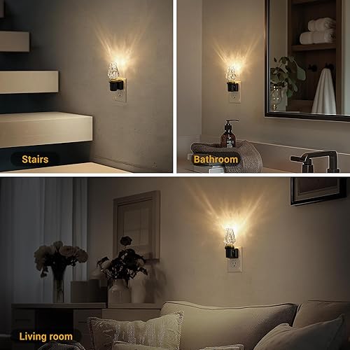 Miniatura 5 de JandCase Luz nocturna, luces nocturnas enchufables a la pared, luz nocturna moderna con sensor de luz de encendido automático, luz nocturna