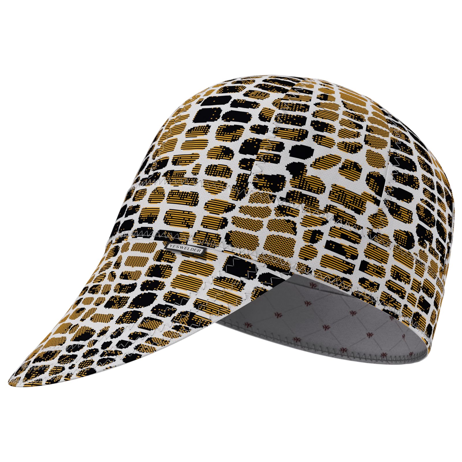 YESWELDER Welding Cap, Leopard Style 7-3/8", Heat-Resistant Reversible Durable Protective Welders Cap