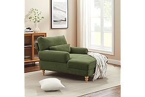 Modern Lounge Chaise Chair with Adjustable Backrest for Living Room