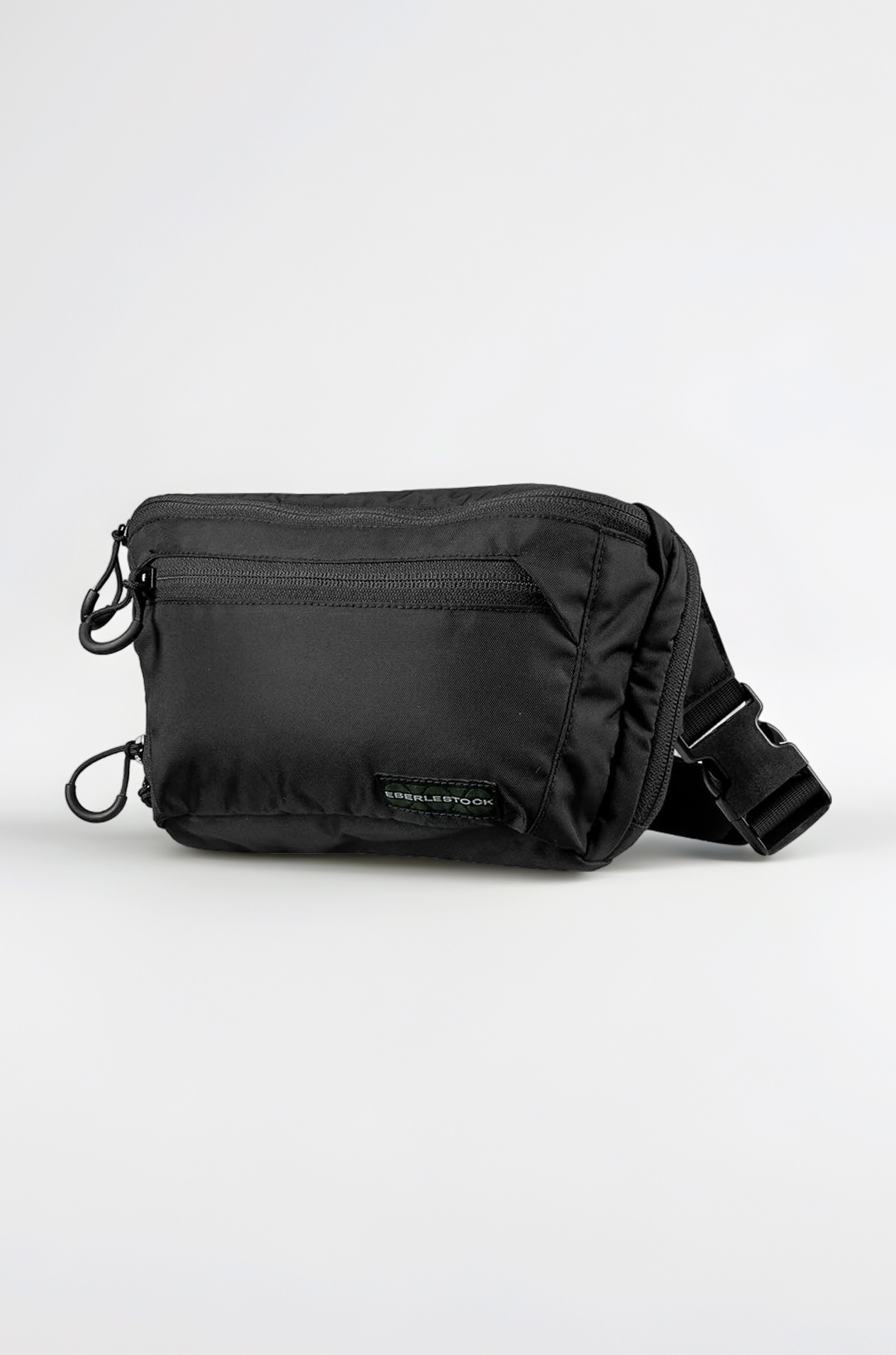 Bando Bag - Tactical Men's Fanny Pack w/Adjustable Waist Belt, Zippered Pockets, Compact Lightweight Belt Bag, Black, XL, Waist Pack