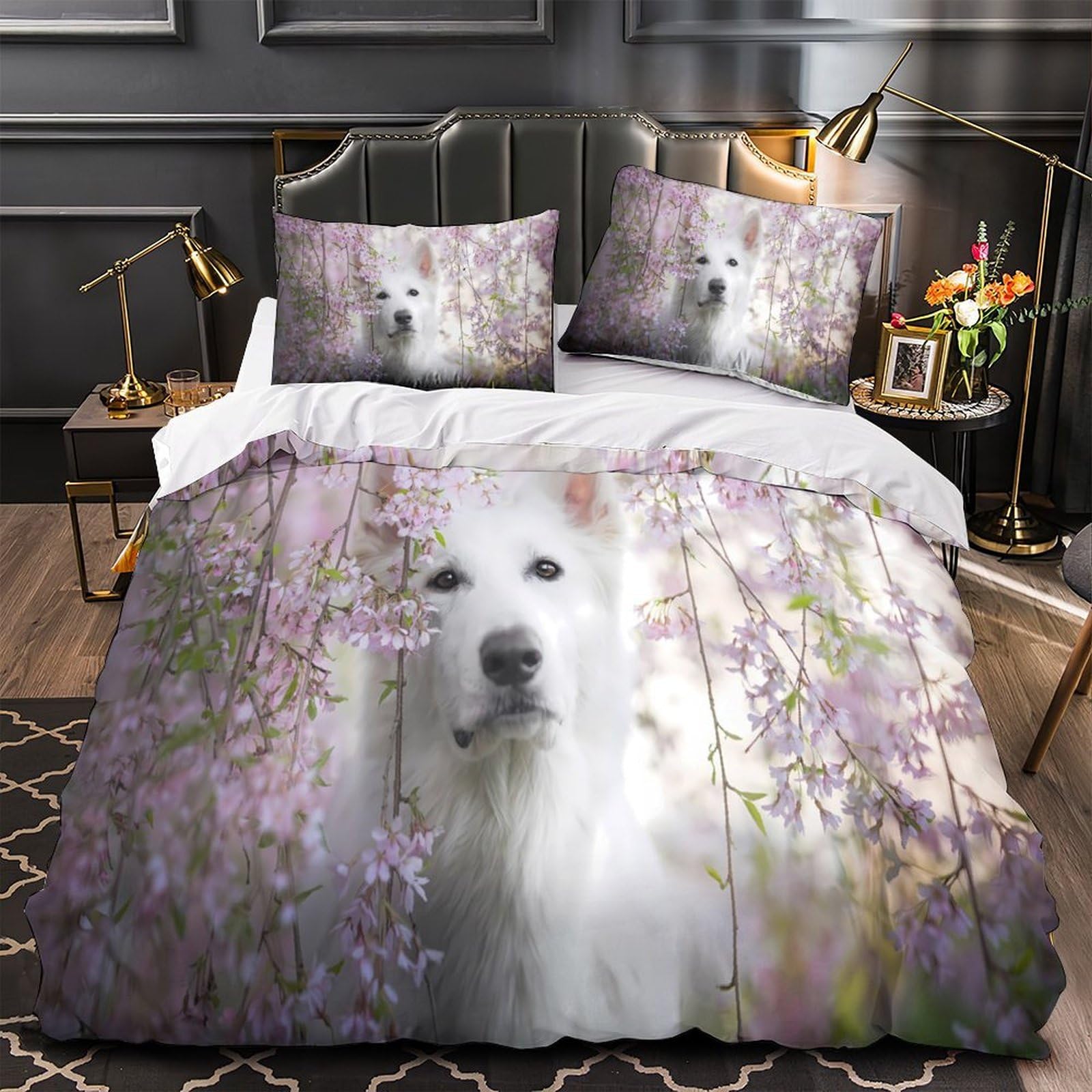 Housse de couette Western King 220x240cm en microfibre imprimée 3D
