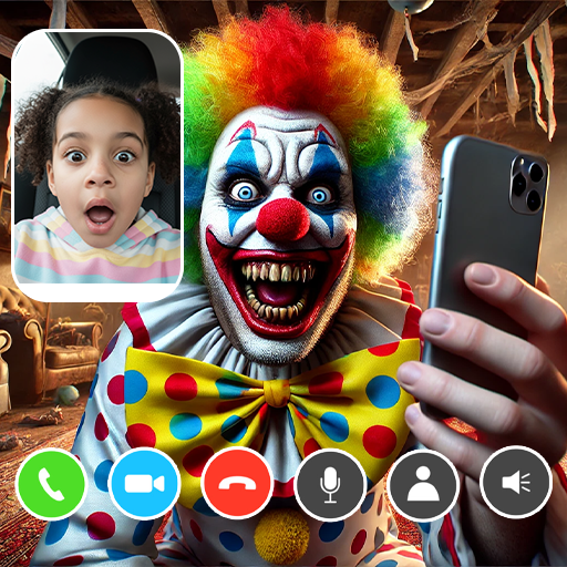 🤡 Creepy Clown Video Call – Scary Prank App