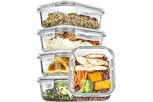 Vtopmart Storage Safe Glass Storage Containers for Food