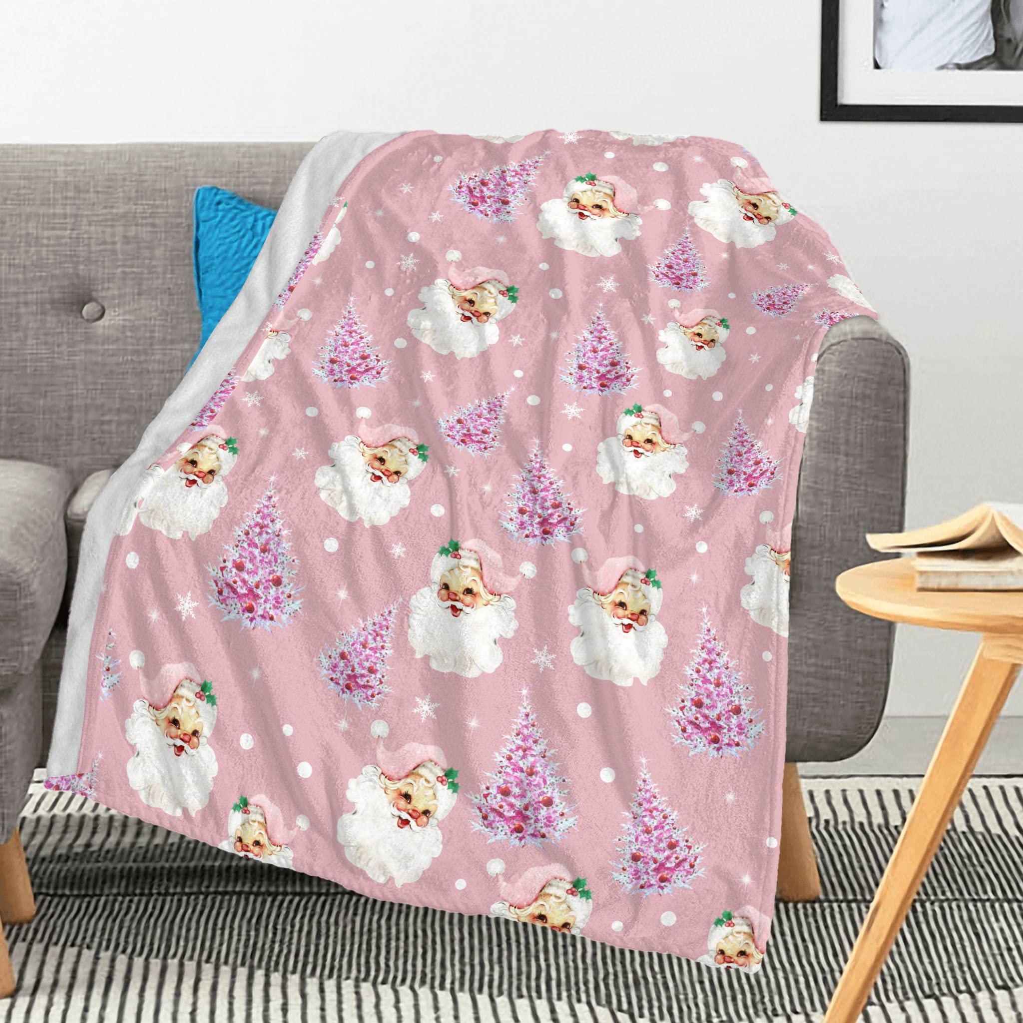 pink christmas blanket