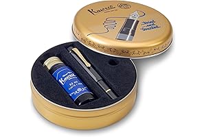 Kaweco Sport Fountain Pen Piston Sport AL Black/Gold Starter Set