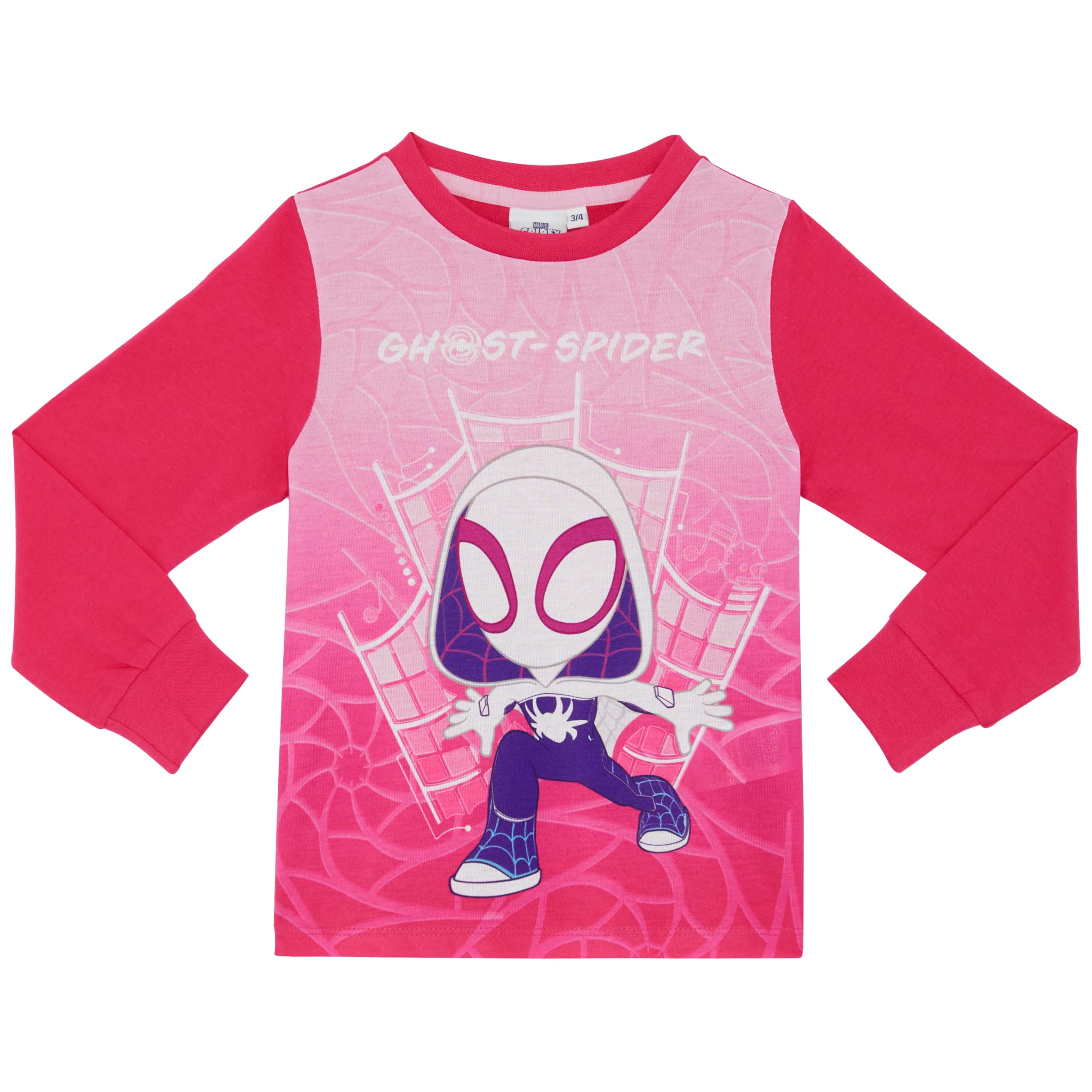 Ghost-Spider Spidey & Friends Spider-Man - Set Pigiama a Maniche Lunghe per Ragazze