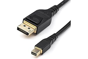 6ft (2m) mdp VESA Certified Mini DisplayPort to DisplayPort 1.4 Cable - 8K 60Hz HDR