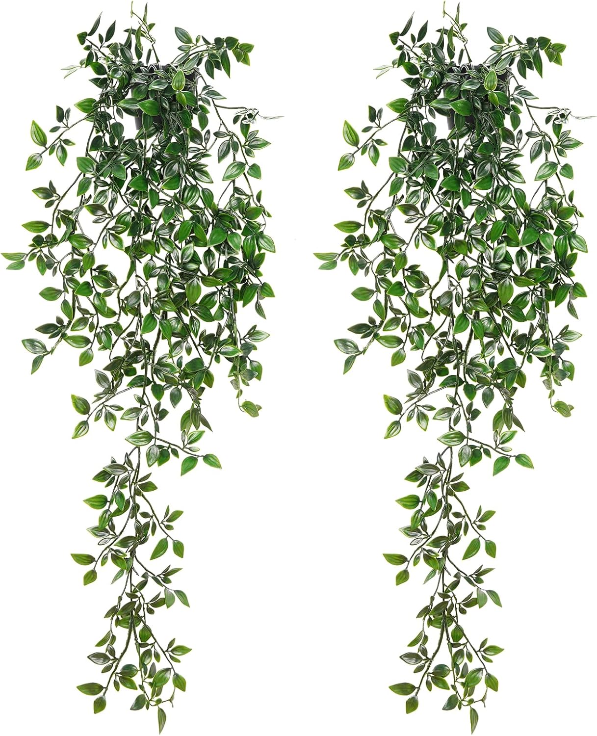 BLEUM CADE Fake Hanging Plants, 2pcs Artificial Hanging