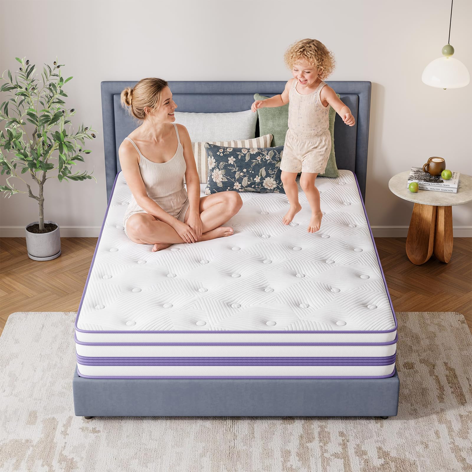 Vesgantti Materasso Singolo 120x200cm Memory Foam Gel e Molle Insacchettate