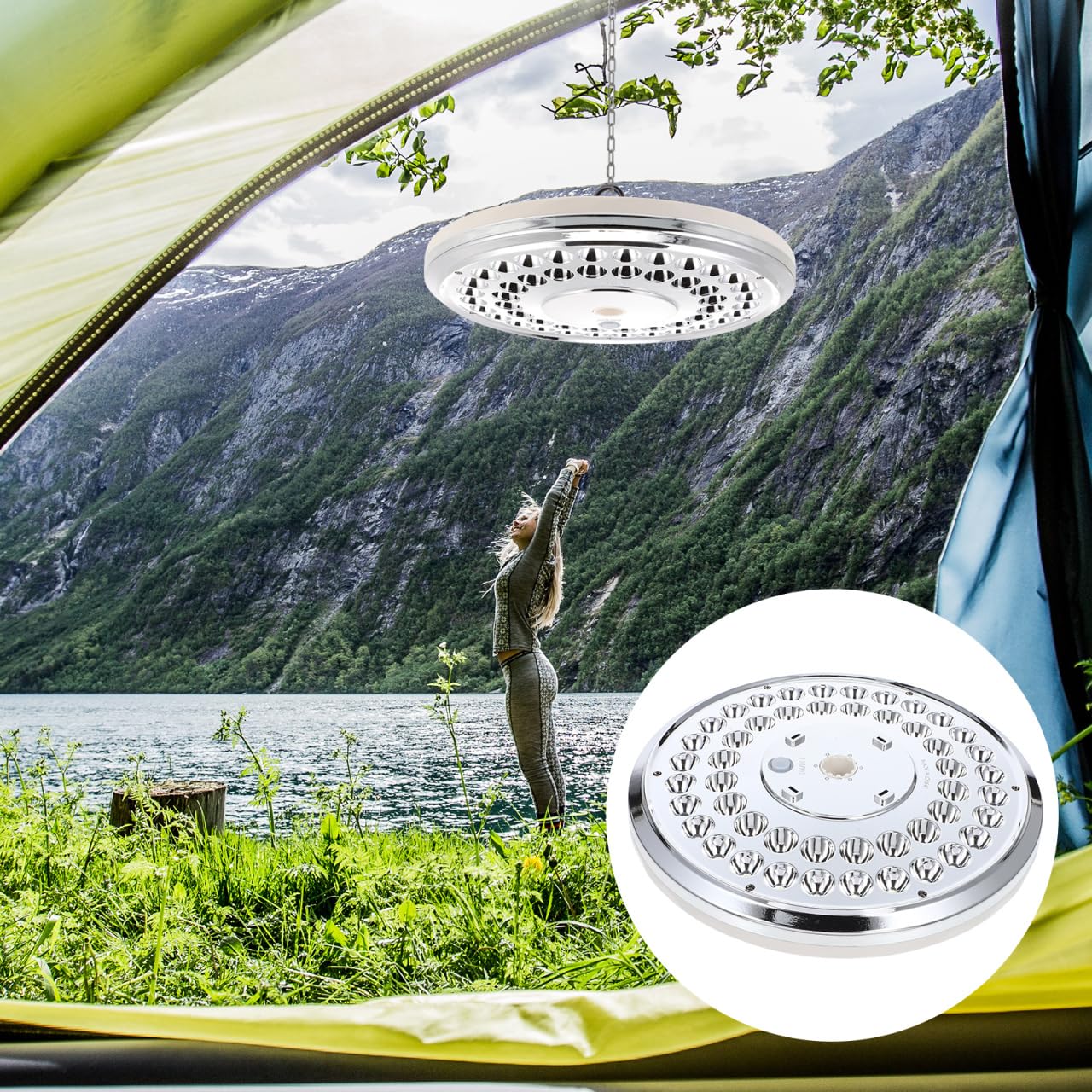 Happyyami Solar Fahnenmast Lampe Kabellose Led Beleuchtung Für Außen Garten Camping Fahnenmast Licht Solarbetrieben Für Klare Sicht Tag Und Nacht